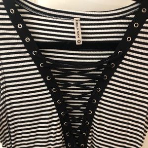 Striped mini dress
